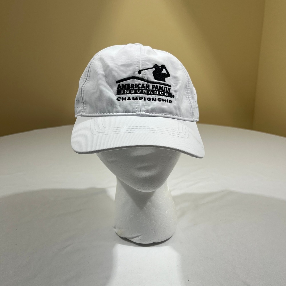 Pacific Headwear Hat Adult OSFM White Golf Championship Performance Cap